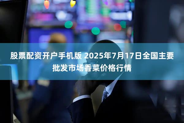 股票配资开户手机版 2025年7月17日全国主要批发市场香菜价格行情